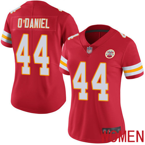 Women Kansas City Chiefs #44 ODaniel Dorian Red Team Color Vapor Untouchable Limited Player Nike NFL Jersey